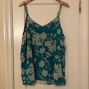 Torrid Blue and White Floral Camisole